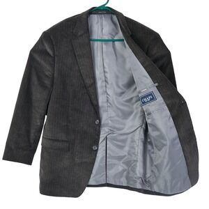 Chaps Ralph‎ Lauren Mens 42R Dark Brown Corduroy Blazer Suit Jacket Sport Coat